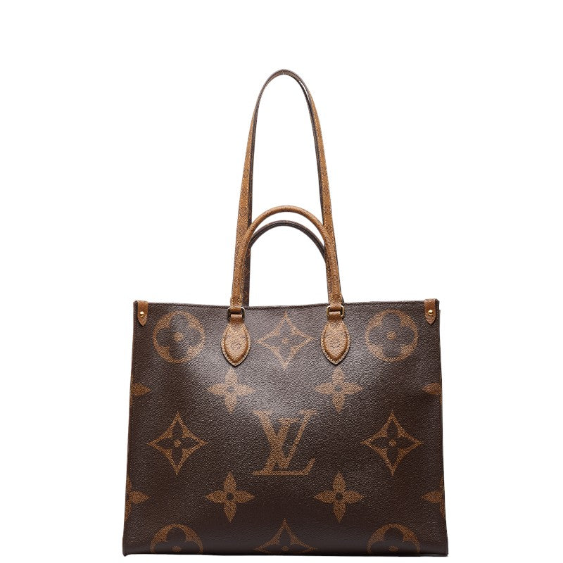 Louis Vuitton Monogram Reversee Giant On The Gor GM Handbag Shoulder Bag 2WAY M44576 Brown PVC Leather  Louis Vuitton