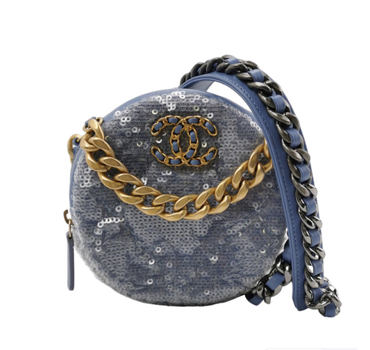Chanel 19 Bag Blue & Grey 24113078965072