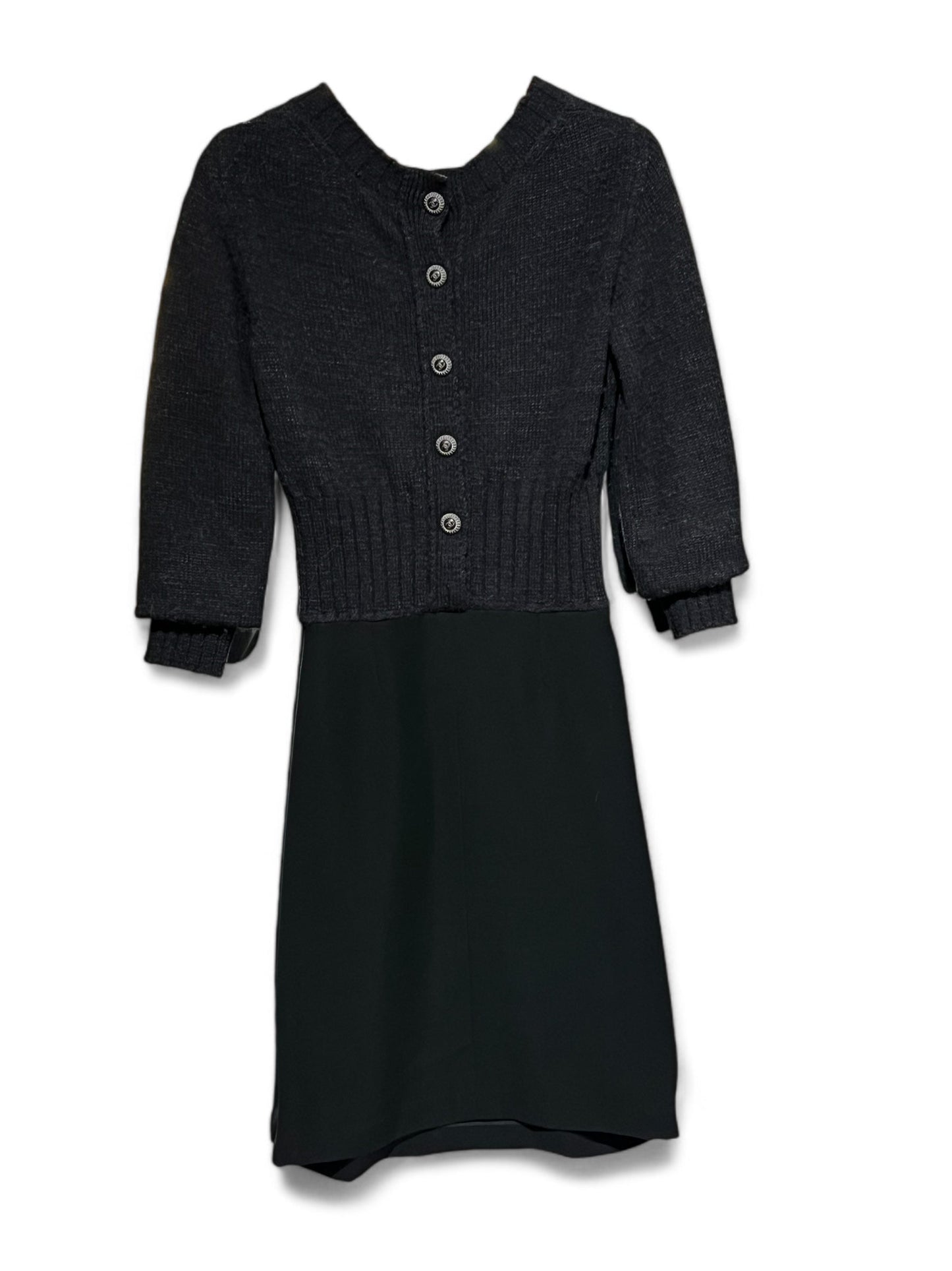 Chanel - Robe bimatière T38