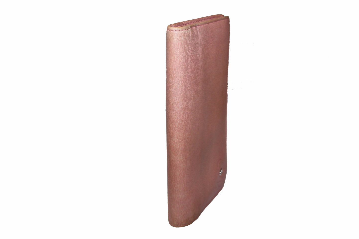 Chanel Pink Calfskin Leather Flap Camellia Wallet