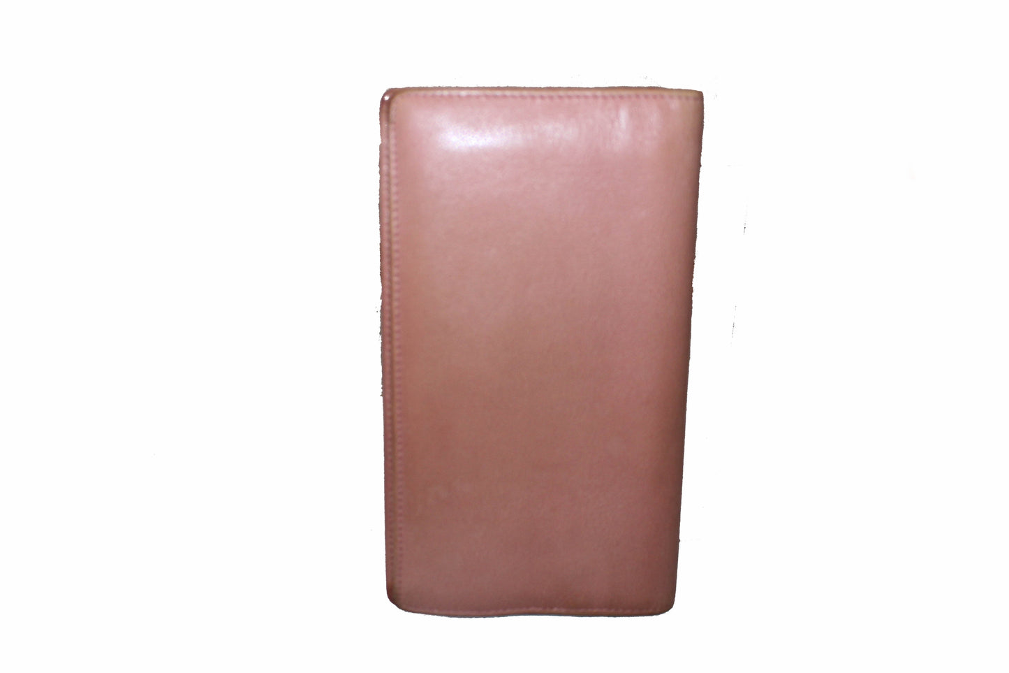 Chanel Pink Calfskin Leather Flap Camellia Wallet