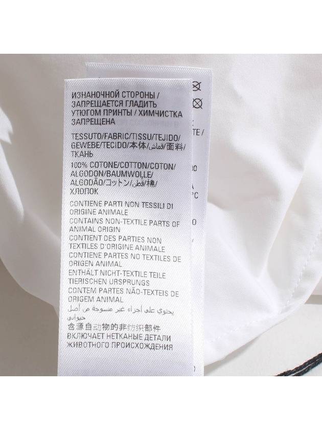 Luxury Balenciaga  Hand Drawn BB Overfit Long Sleeve Shirt White