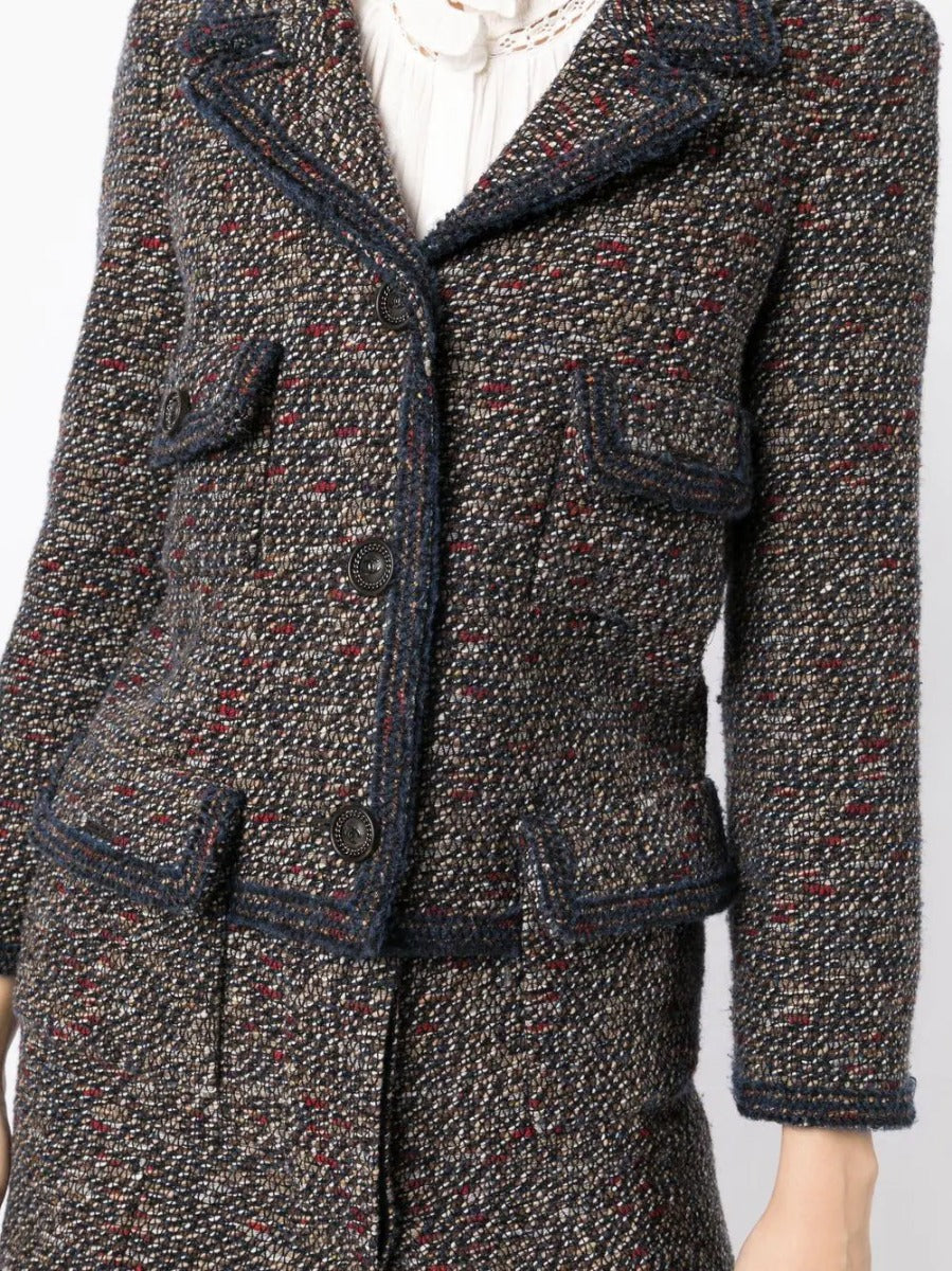 Layered Tweed Jacket
