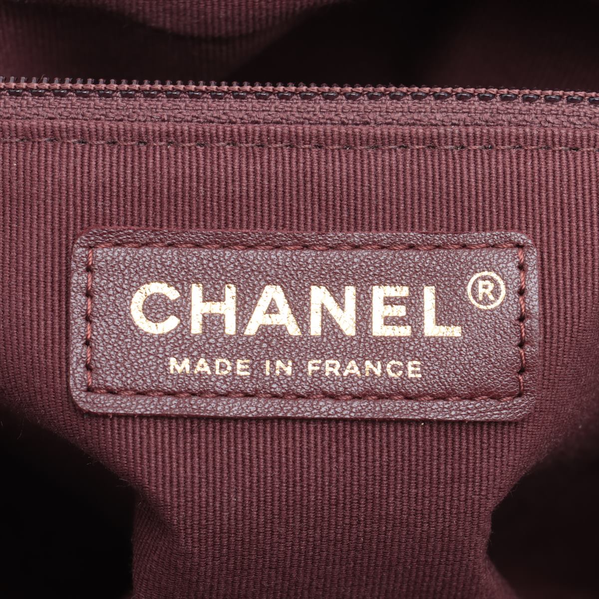 Chanel Mini Lambskin  Single Chain Single Chain Bag Bordeaux Gold  IC Chip