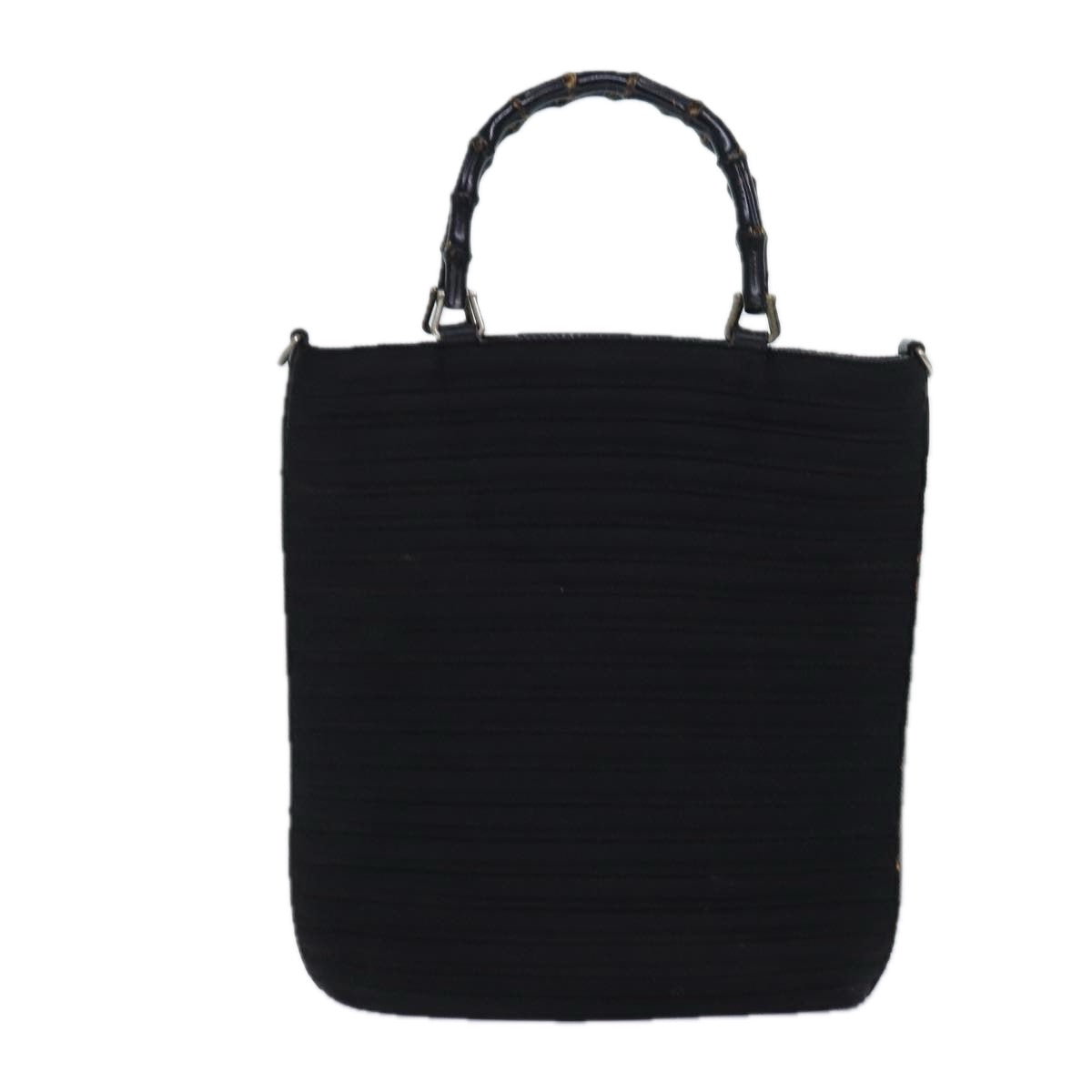 Gucci Bamboo Black Synthetic Handbag ()