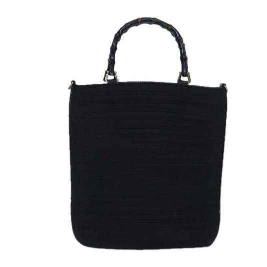 Gucci Bamboo Black Synthetic Handbag ()