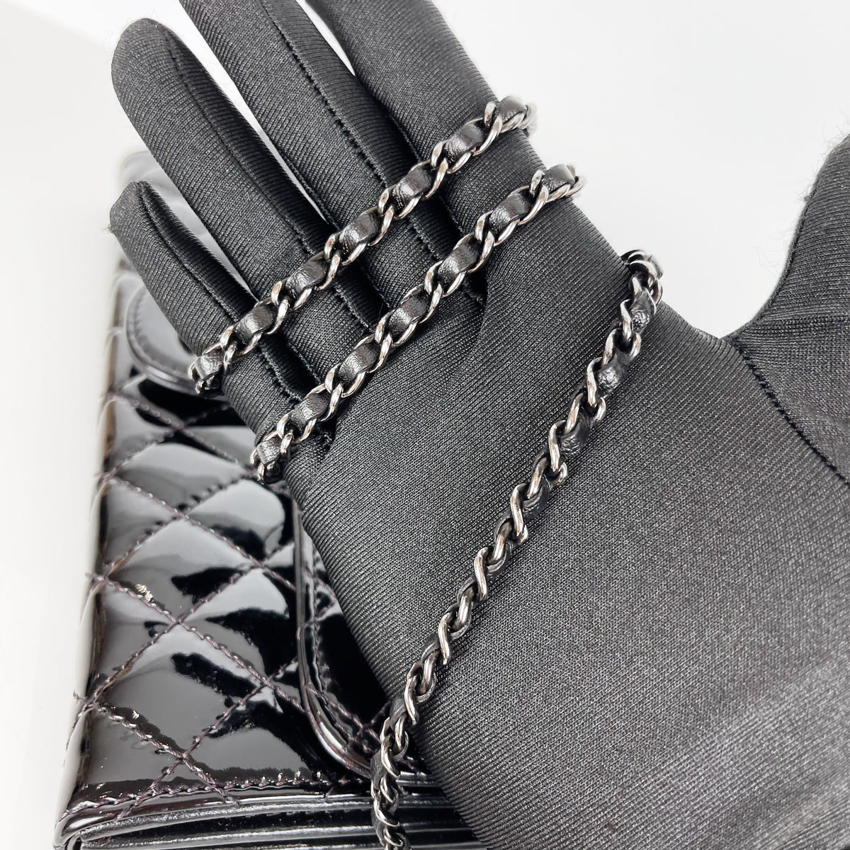East/West WOC Patent Leather Black SHW