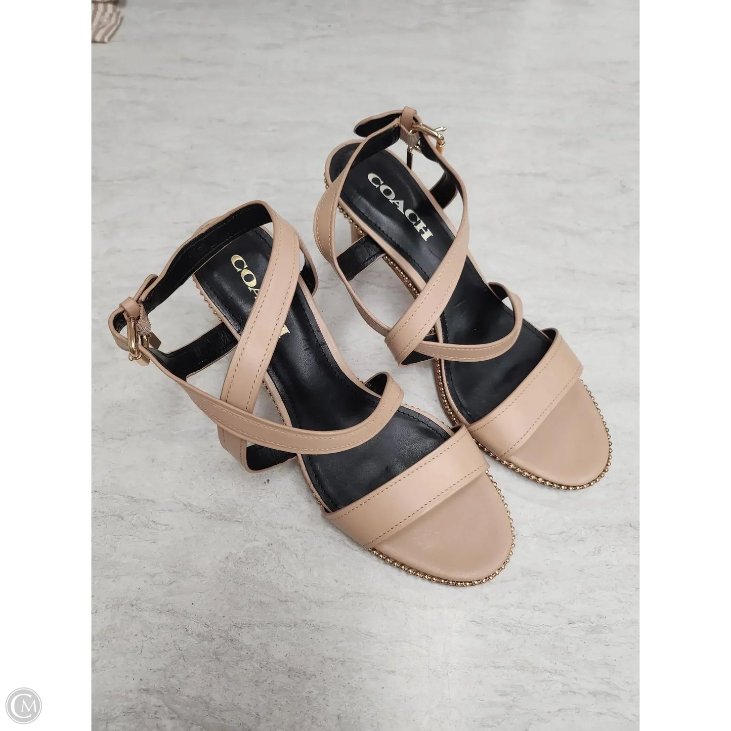 Shoes Designer By Coach In Tan, Size: 10