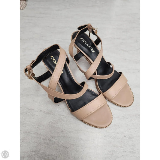 Shoes Designer By Coach In Tan, Size: 10