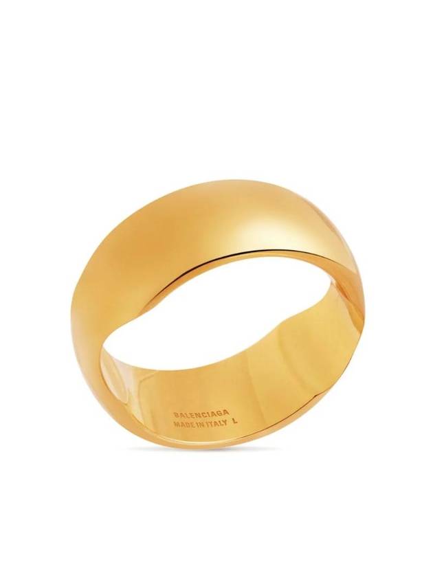 Luxury Balenciaga  engraved logo polished finish ring 765847TZ99G