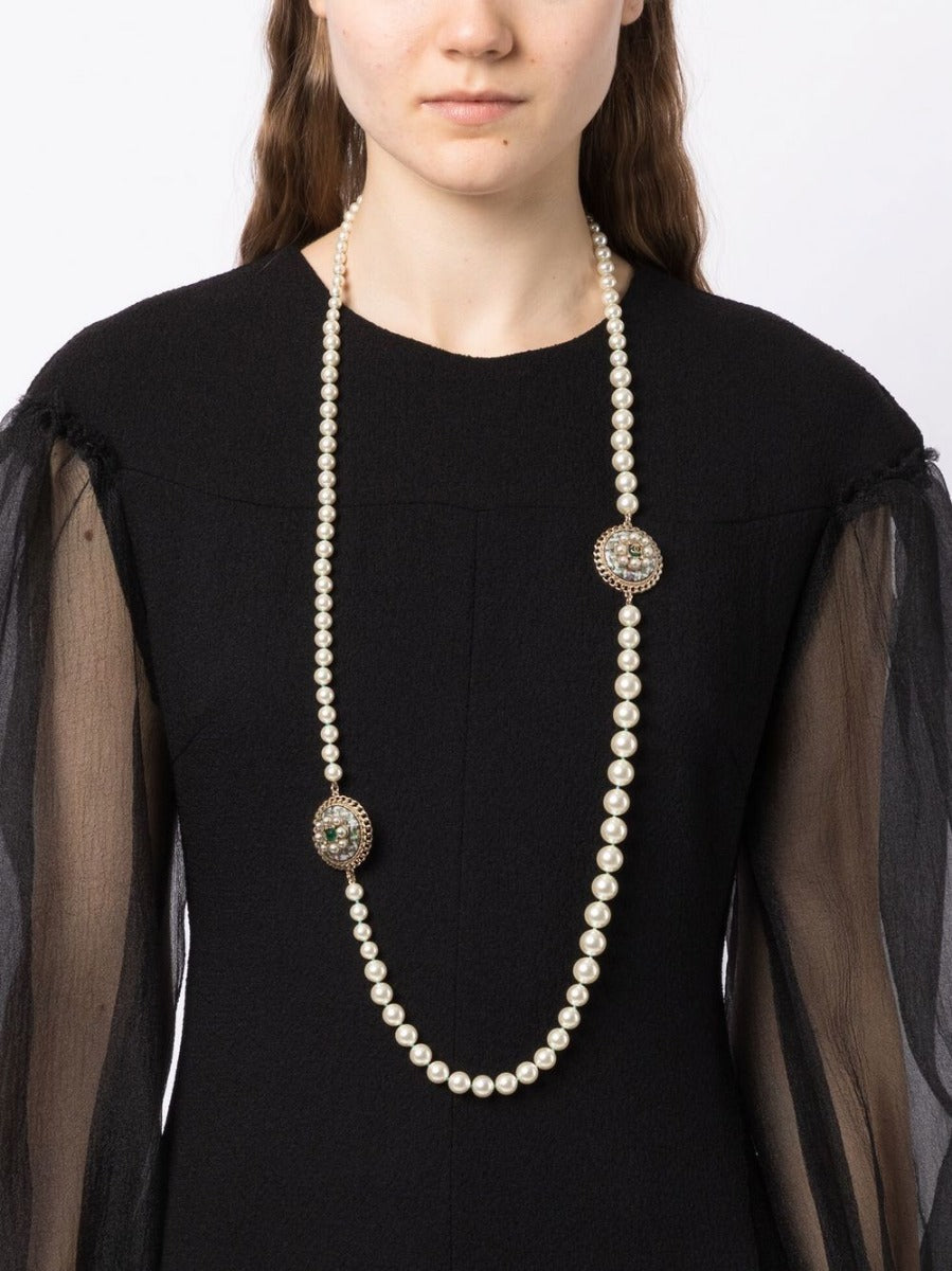Top Quality Chanel Long Pearl Necklace