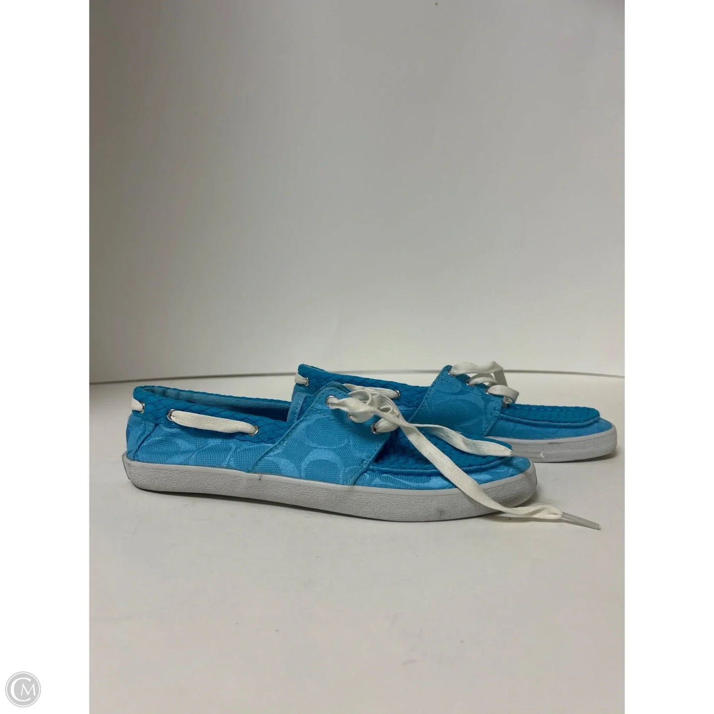 Shoes Designer By Coach In Blue, Size: 7