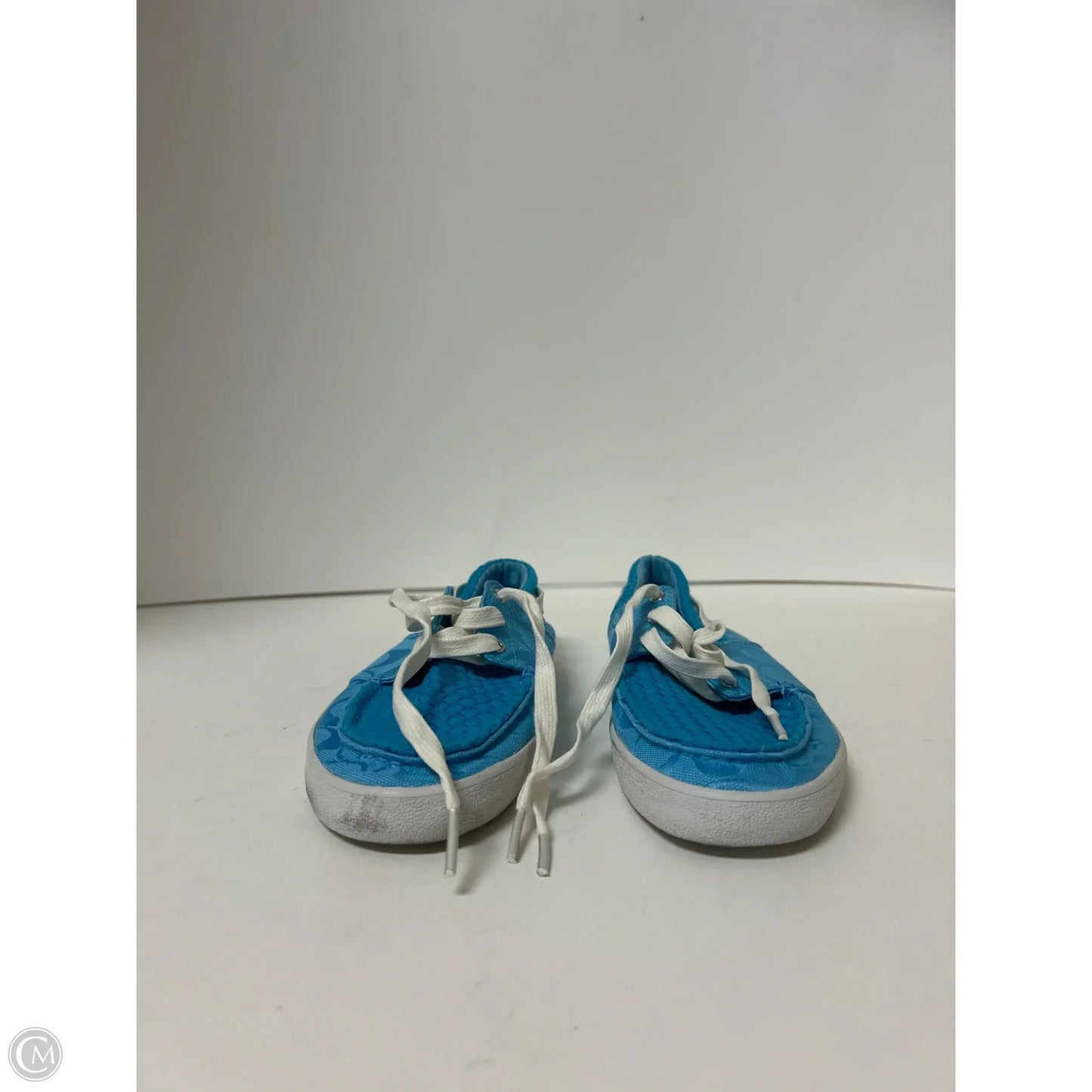 Shoes Designer By Coach In Blue, Size: 7