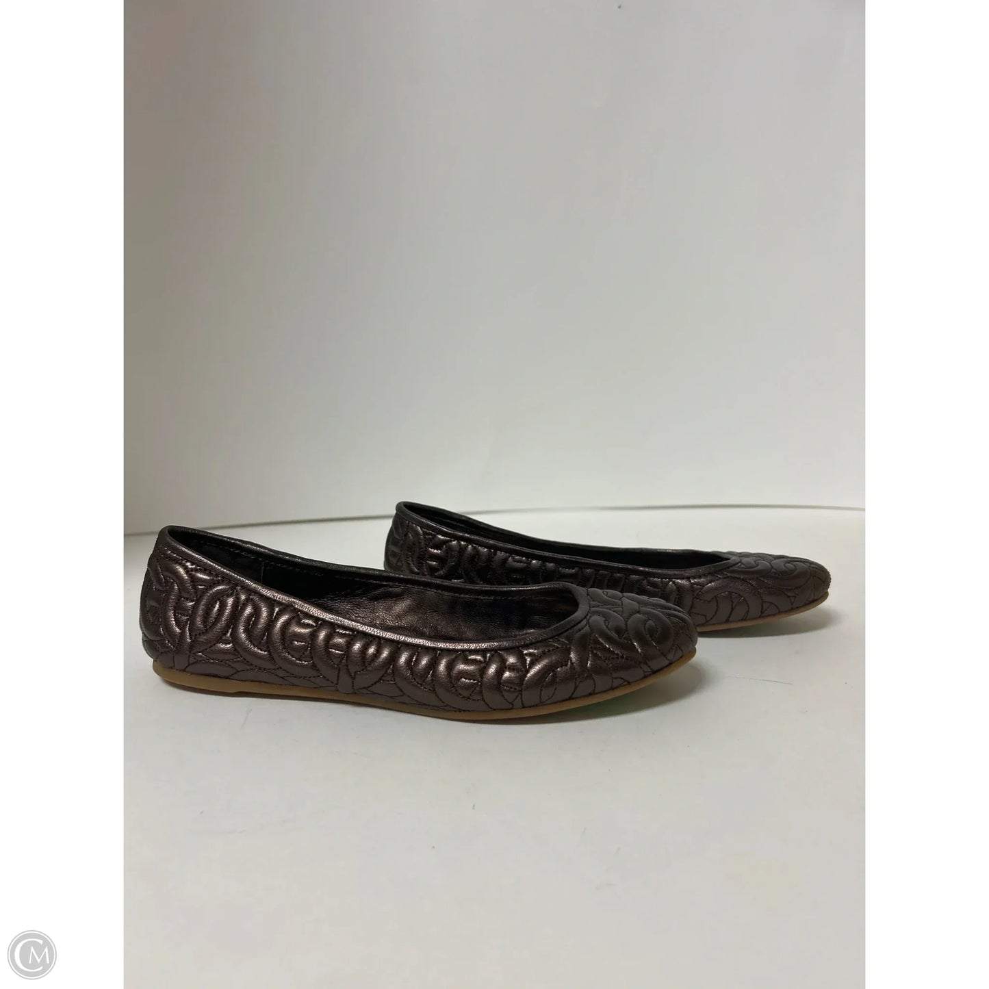 Shoes Designer By Coach In Bronze, Size: 7