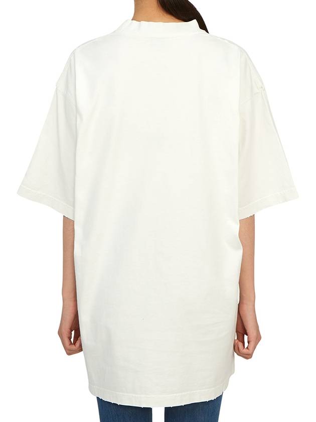 Luxury Balenciaga  DIY College Medium Fit Short Sleeve T-Shirt White