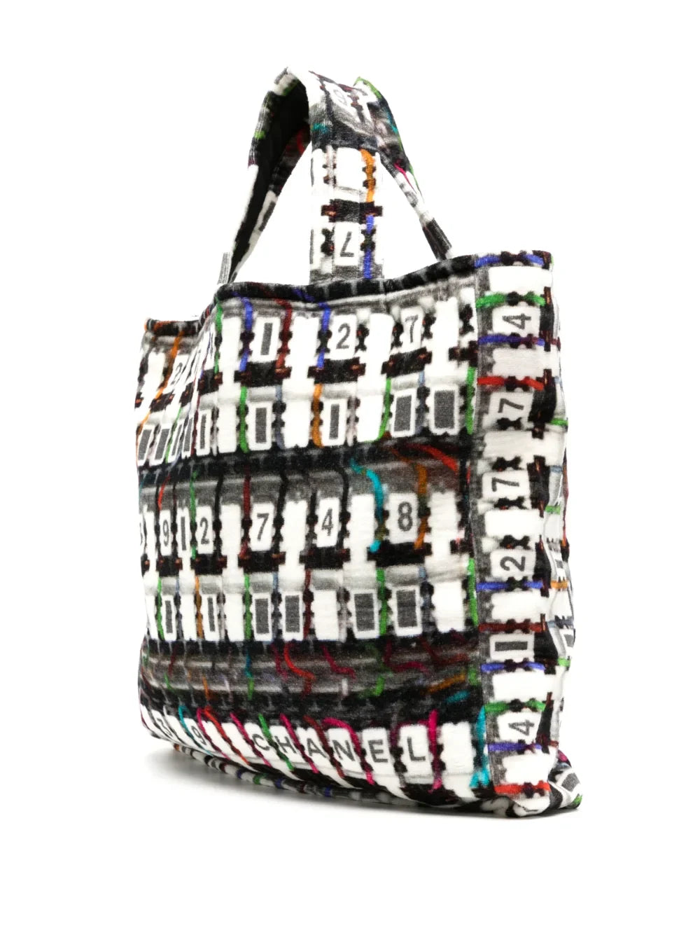 Geometric Print Large Beach Tote