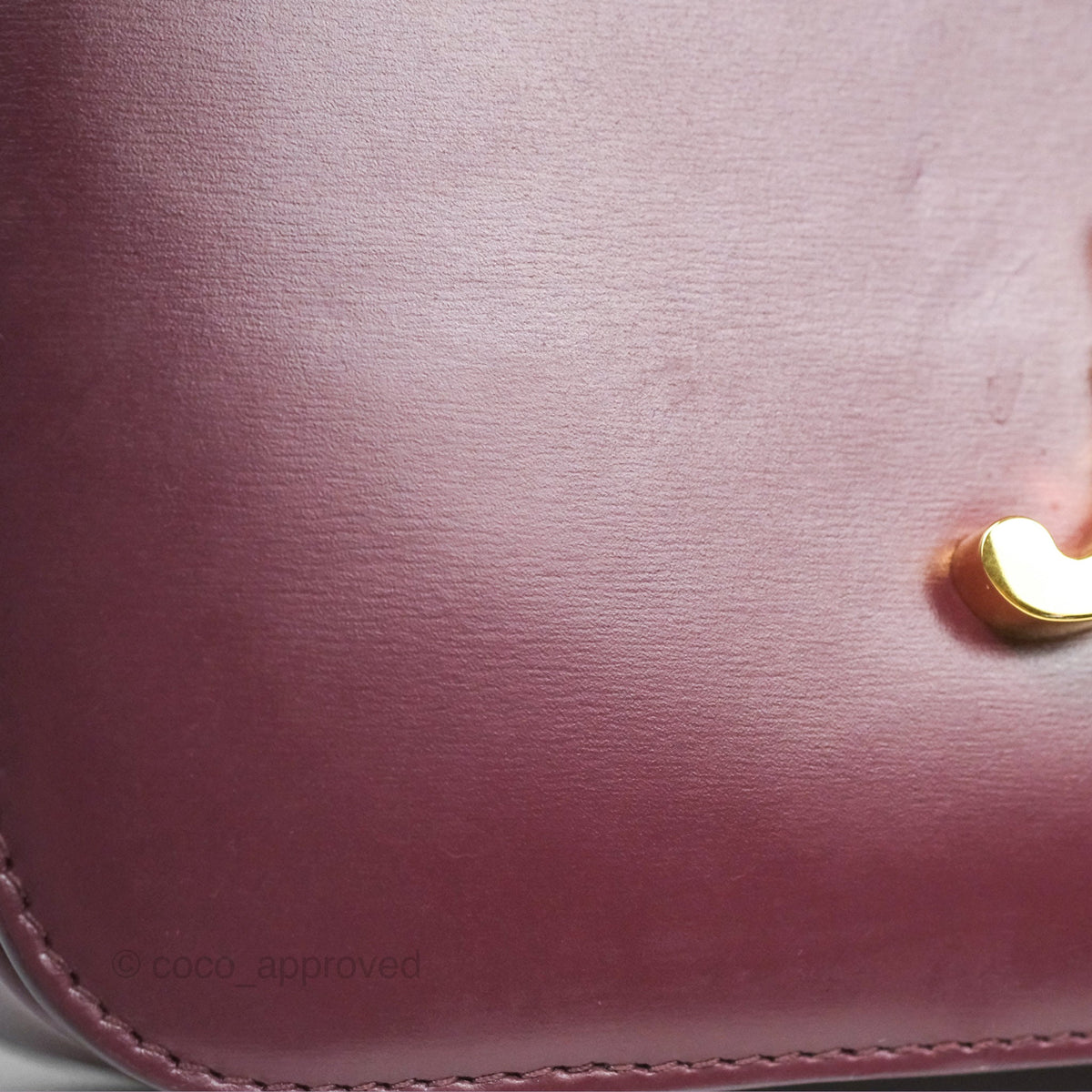 Celine Medium Triomphe Acai Burgundy Shiny Calfskin