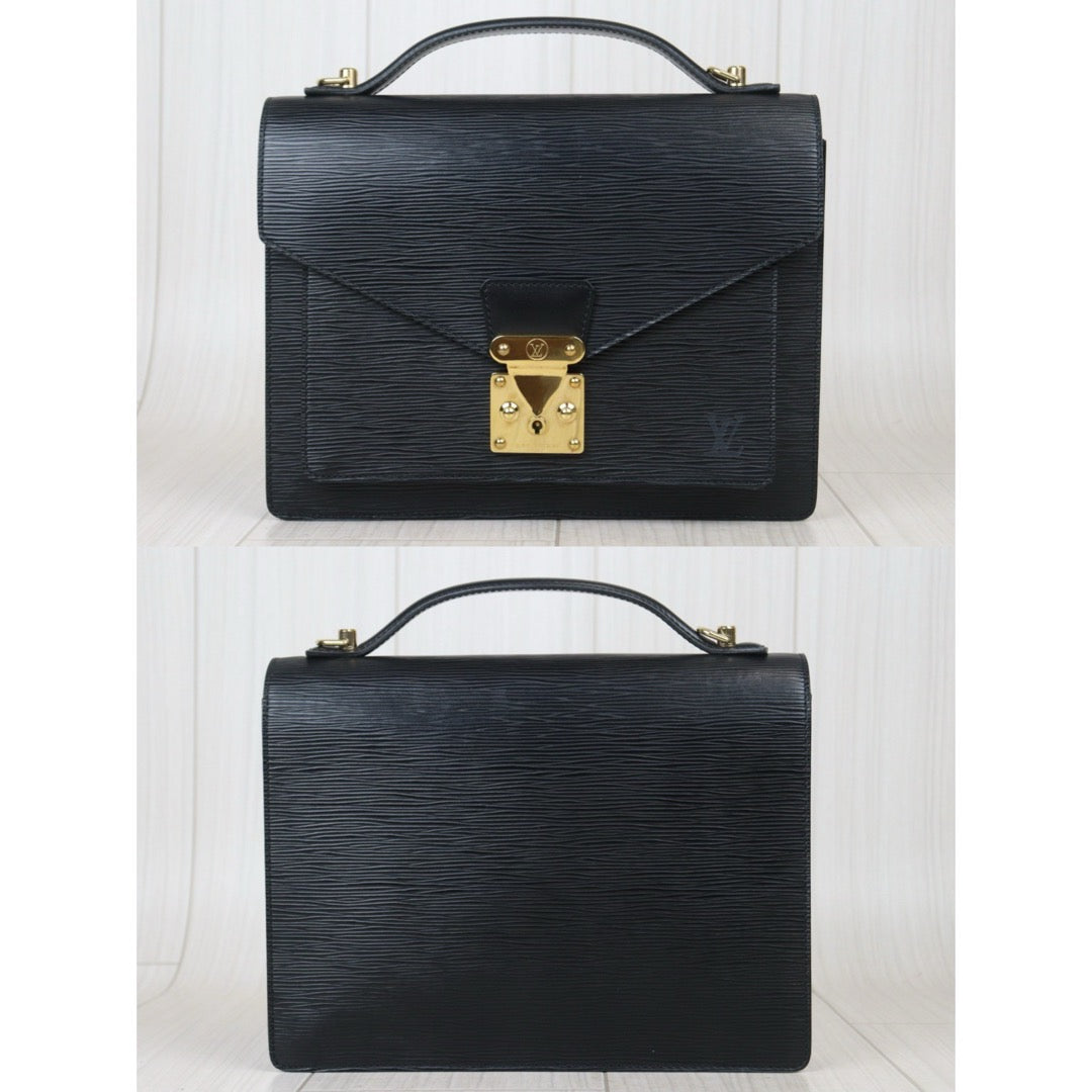 Very Good ( Rank A)｜ LV Epi Monceau28 Black Shoulder Bag ｜24091920