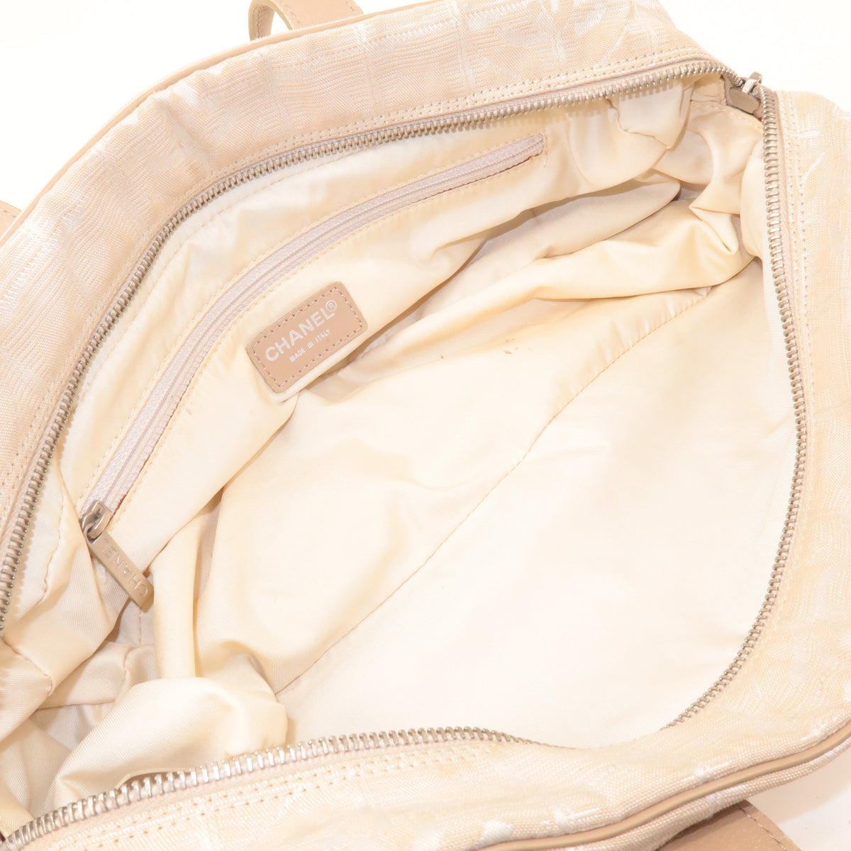 Chanel New Travel Line Nylon Jacquard Leather Mini Bag A