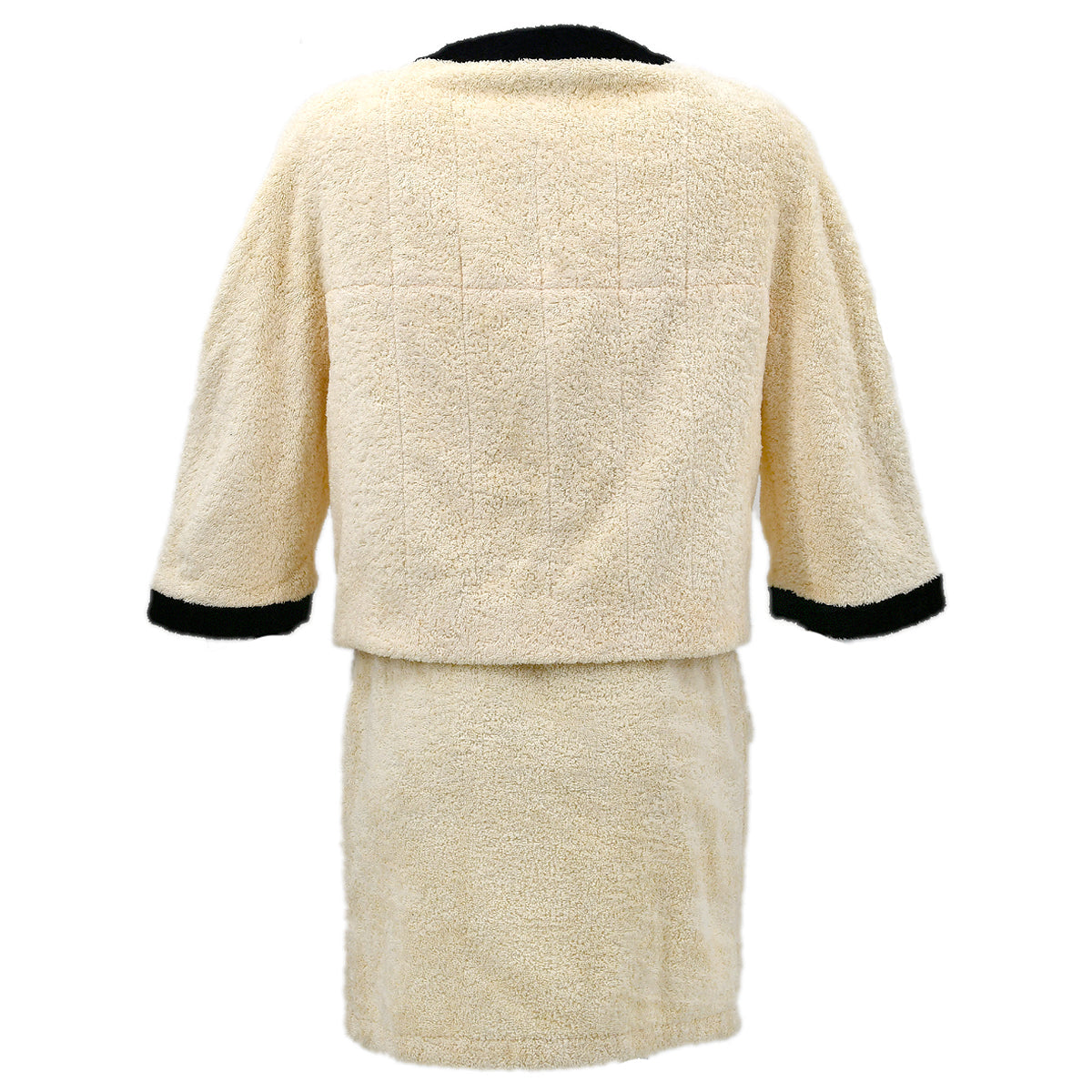 Chanel Setup Jacket Skirt Ivory 28 #40