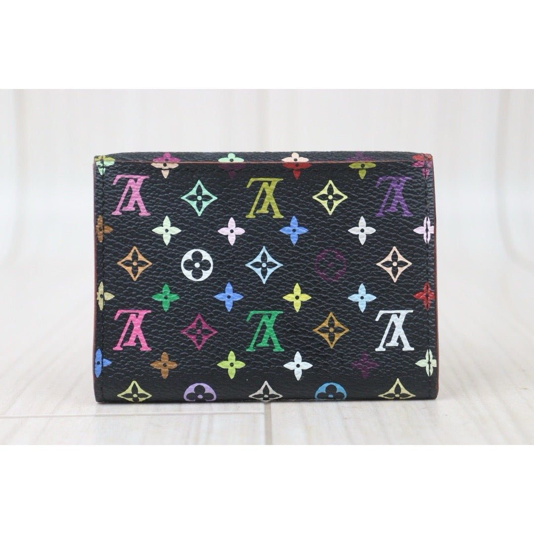 Very Good ( Rank A)｜ LV Multicolor Card Holder Black｜24090904