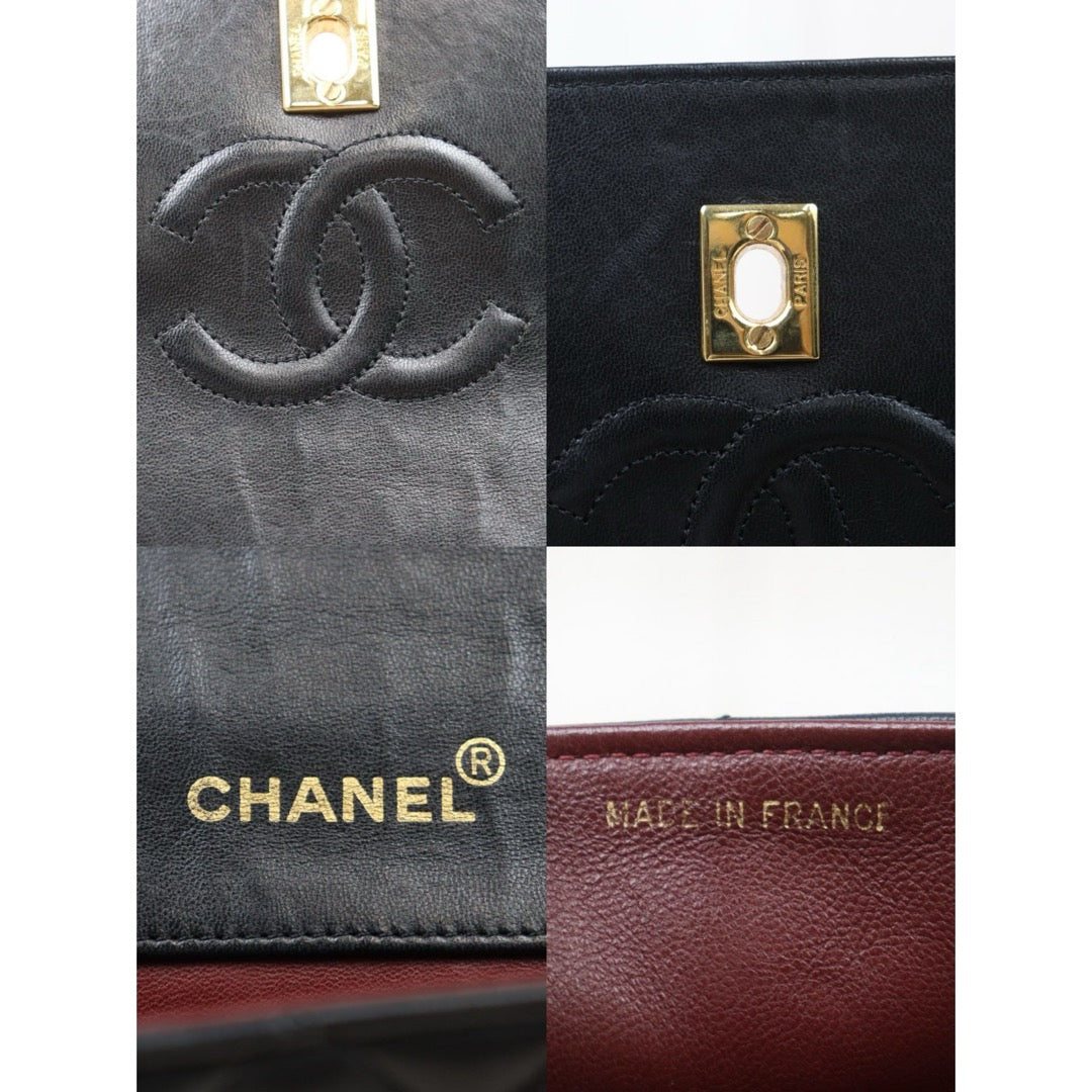 Good ( Rank AB)｜ CHANEL Matrasse Lamb Skin Chain Bag Made in 1989-1991 Year｜P24092413