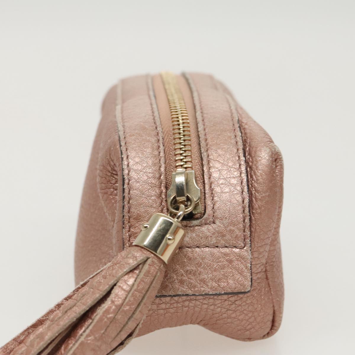 Gucci Soho Gold Leather Clutch Bag