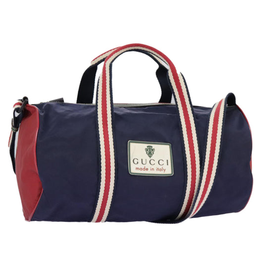 Gucci Sherry Navy Synthetic Travel Bag ()