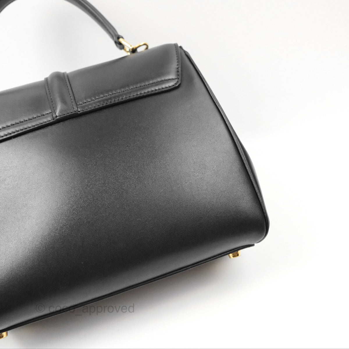 Celine Small 16 Bag Black Satinated Calfskin