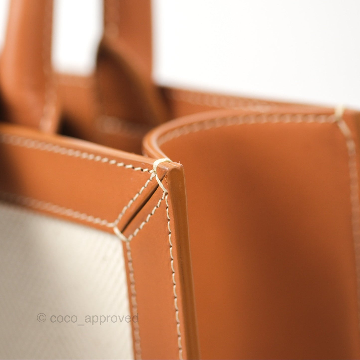 Celine Small Vertical Cabas Tote With Celine Print Natural/Tan