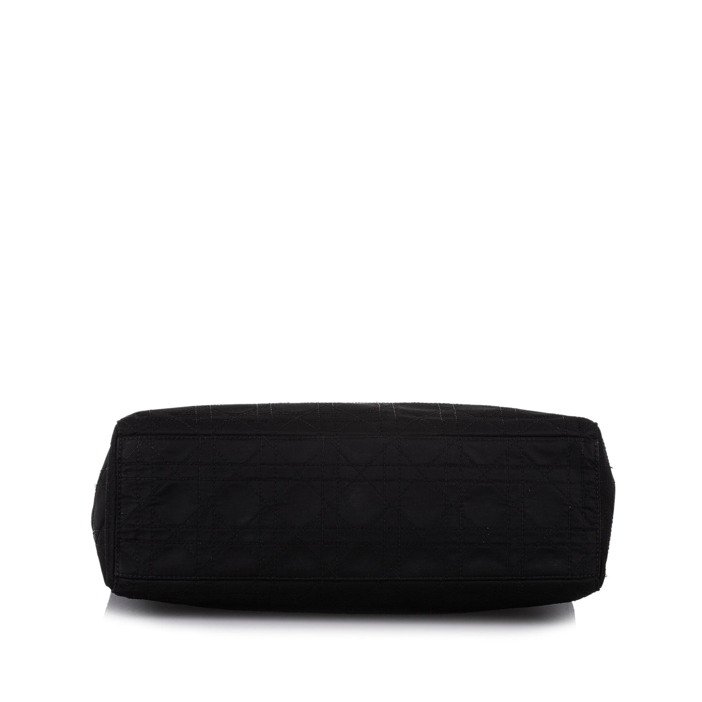 Cannage Lady Dior Nylon Handbag Black