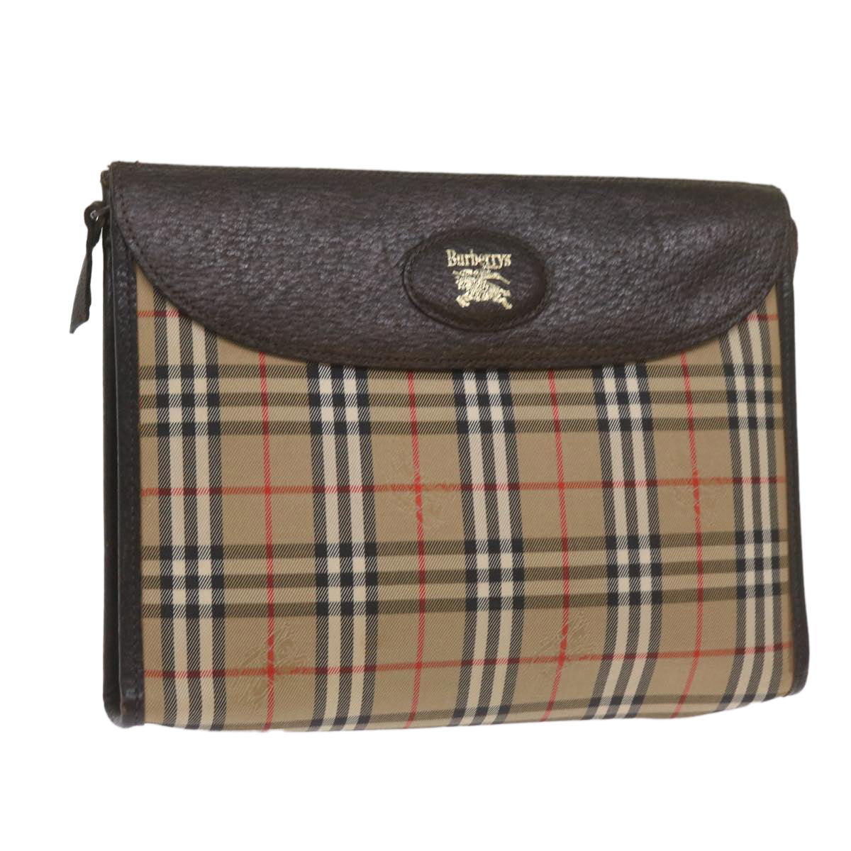 BURBERRY Nova Check Clutch Bag