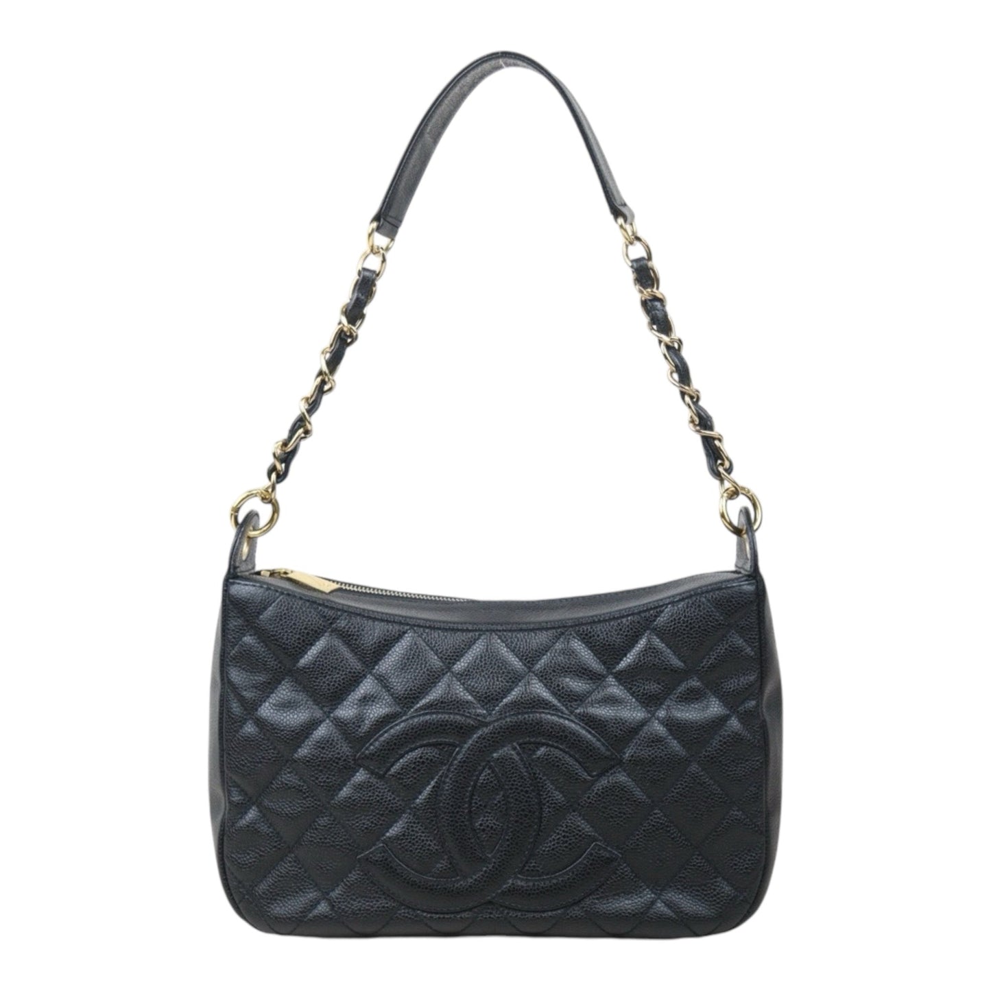 Good ( Rank AB)｜ CHANEL Half Moon Shoulder Bag Black Made In 2004-2005Year  ｜VT25030113