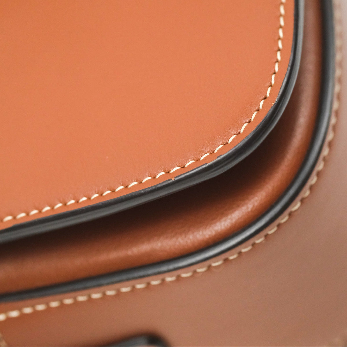 Celine Clutch on Strap Tabou Tan Calfskin