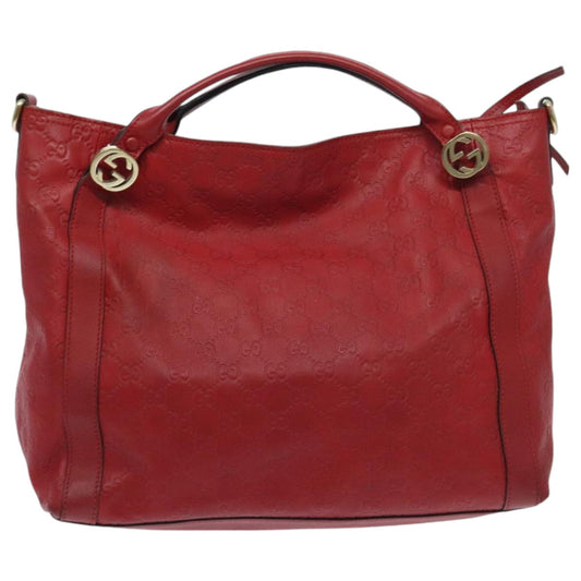 Gucci Miss Gg Red Leather Handbag ()