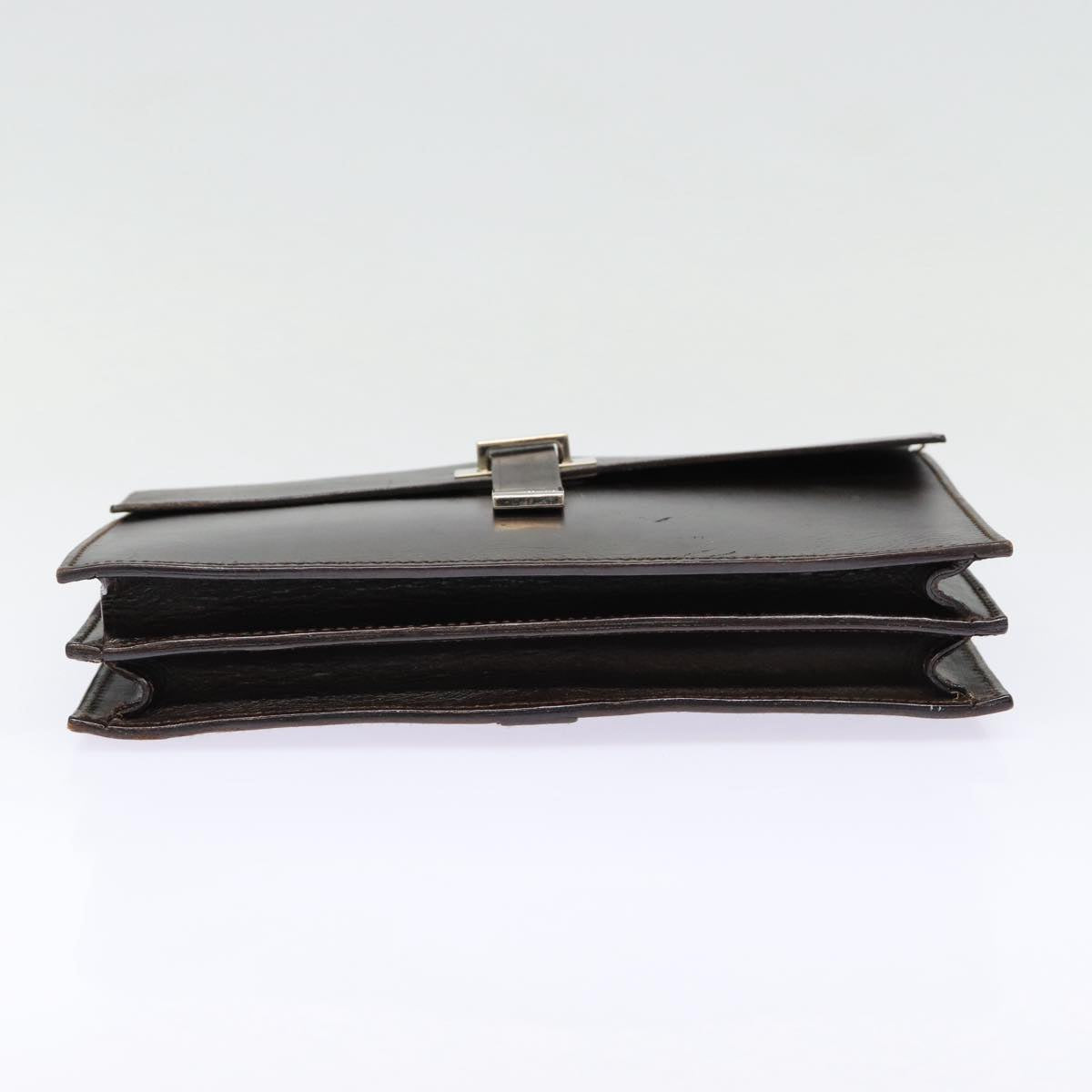Gucci Brown Leather Clutch Bag