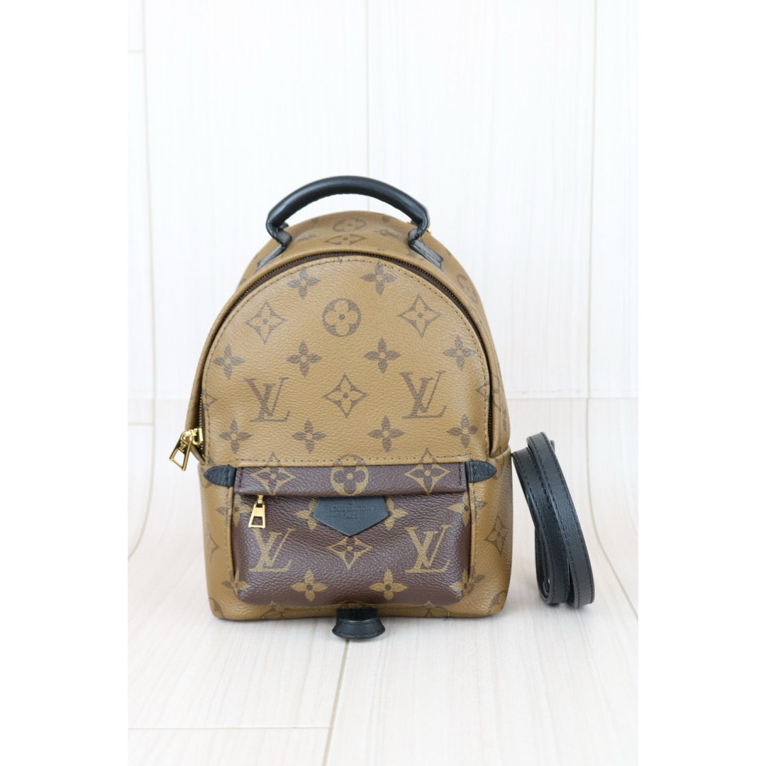 Very Good ( Rank A) ｜  LV Monogram Coated Canvas Mini Palm Springs Backpack｜X25030713