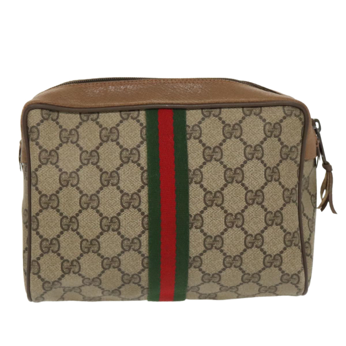 Gucci Beige Canvas Clutch Bag