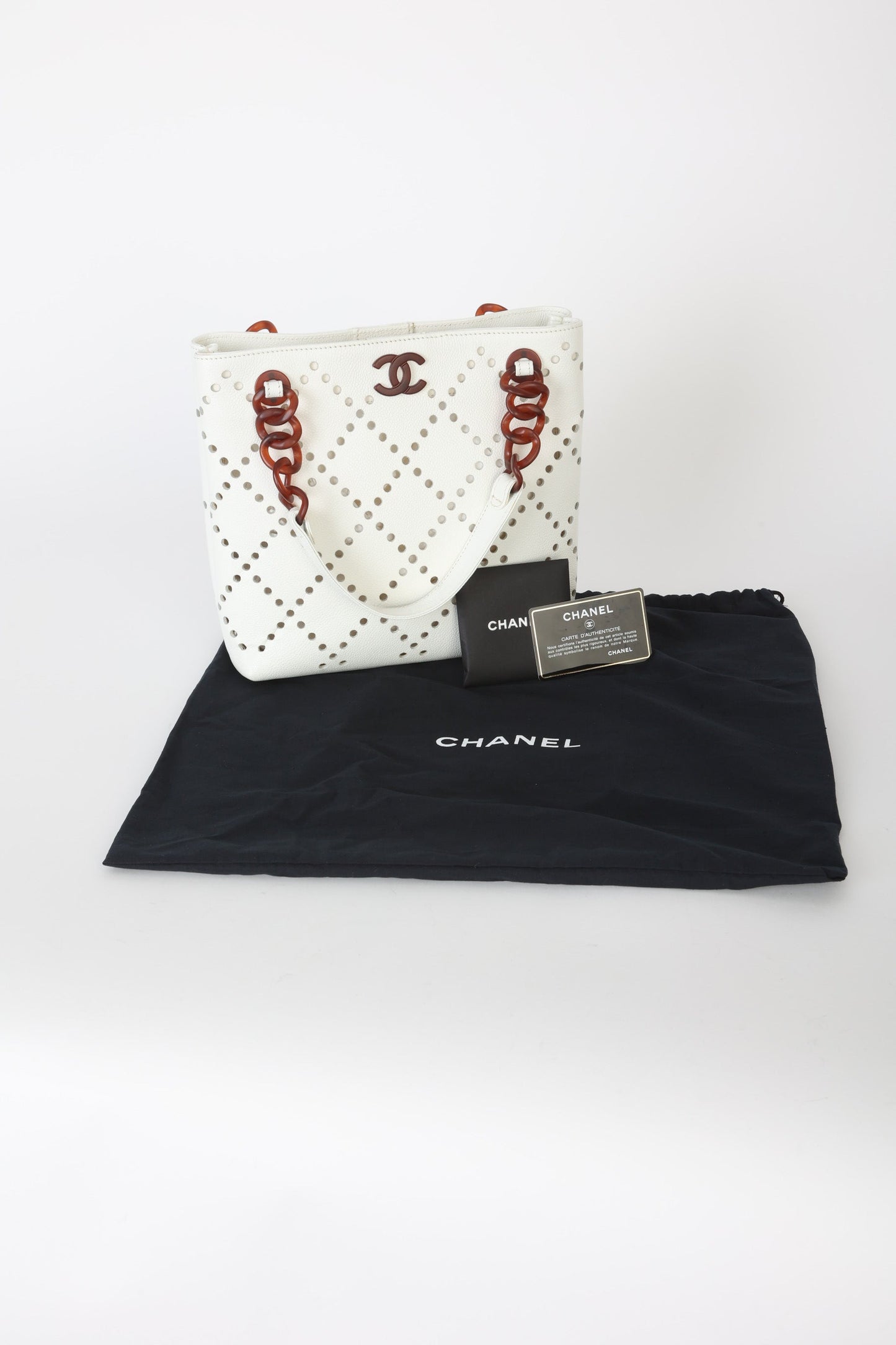 Chanel 2003 Caviar Perforated Tote