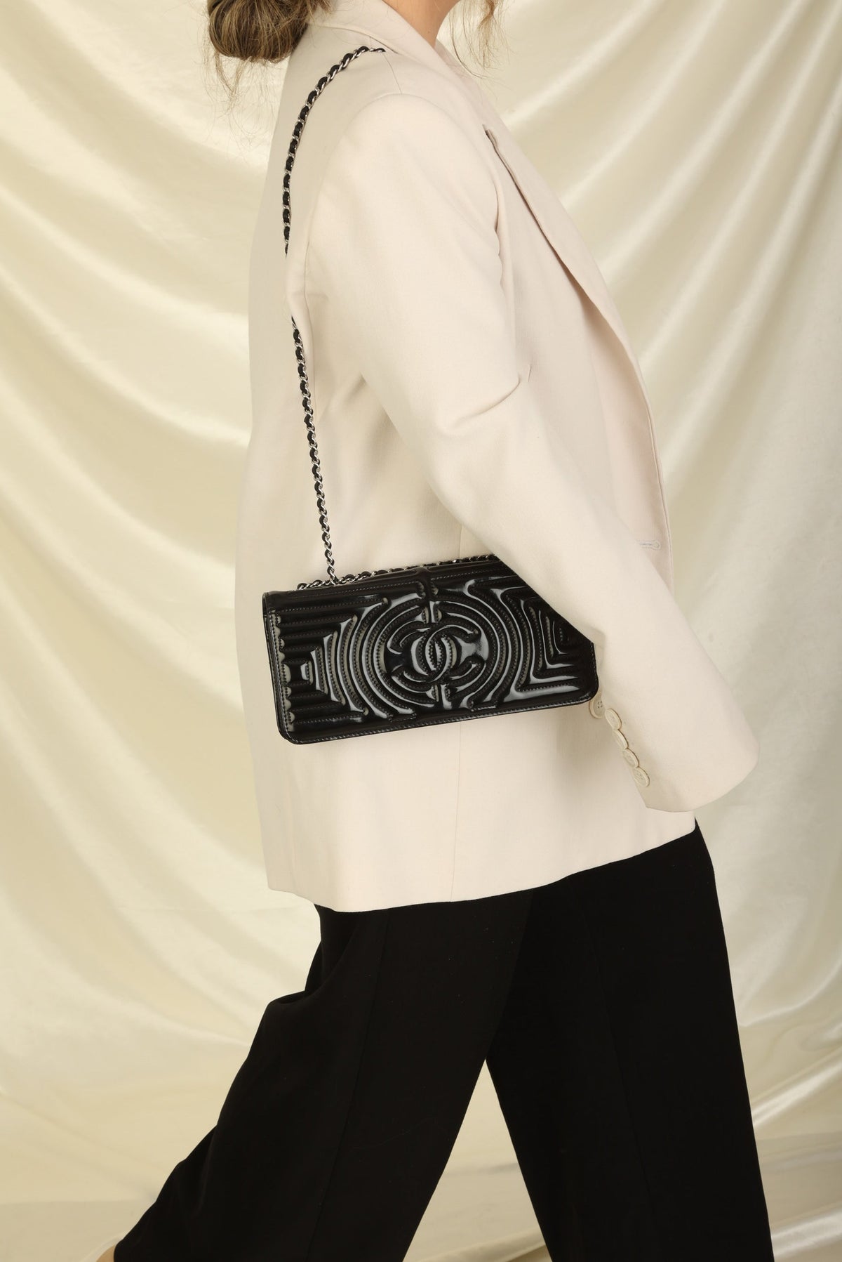 Chanel Patent Timeless Geometric Flap