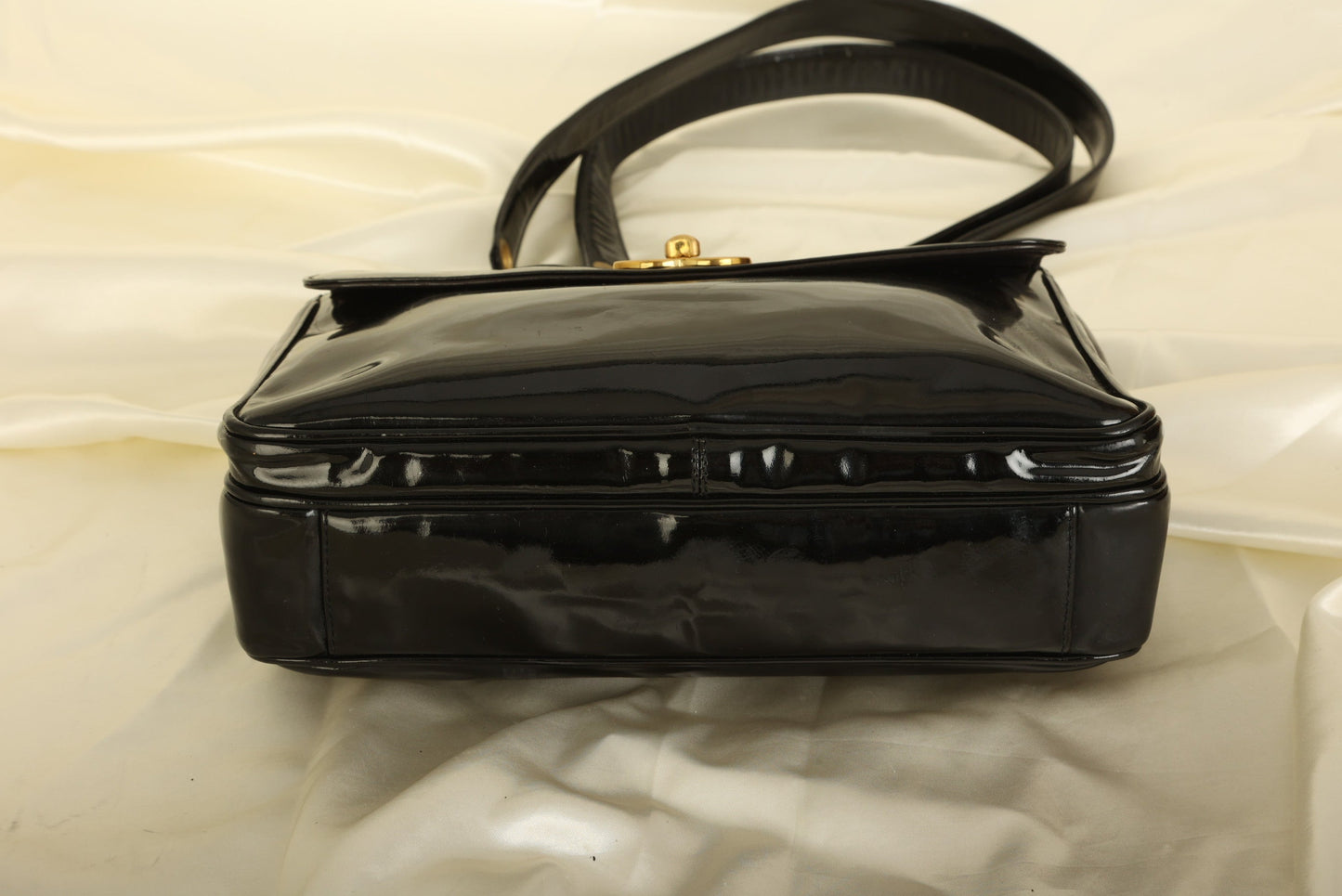 Chanel Patent Turnlock Tote