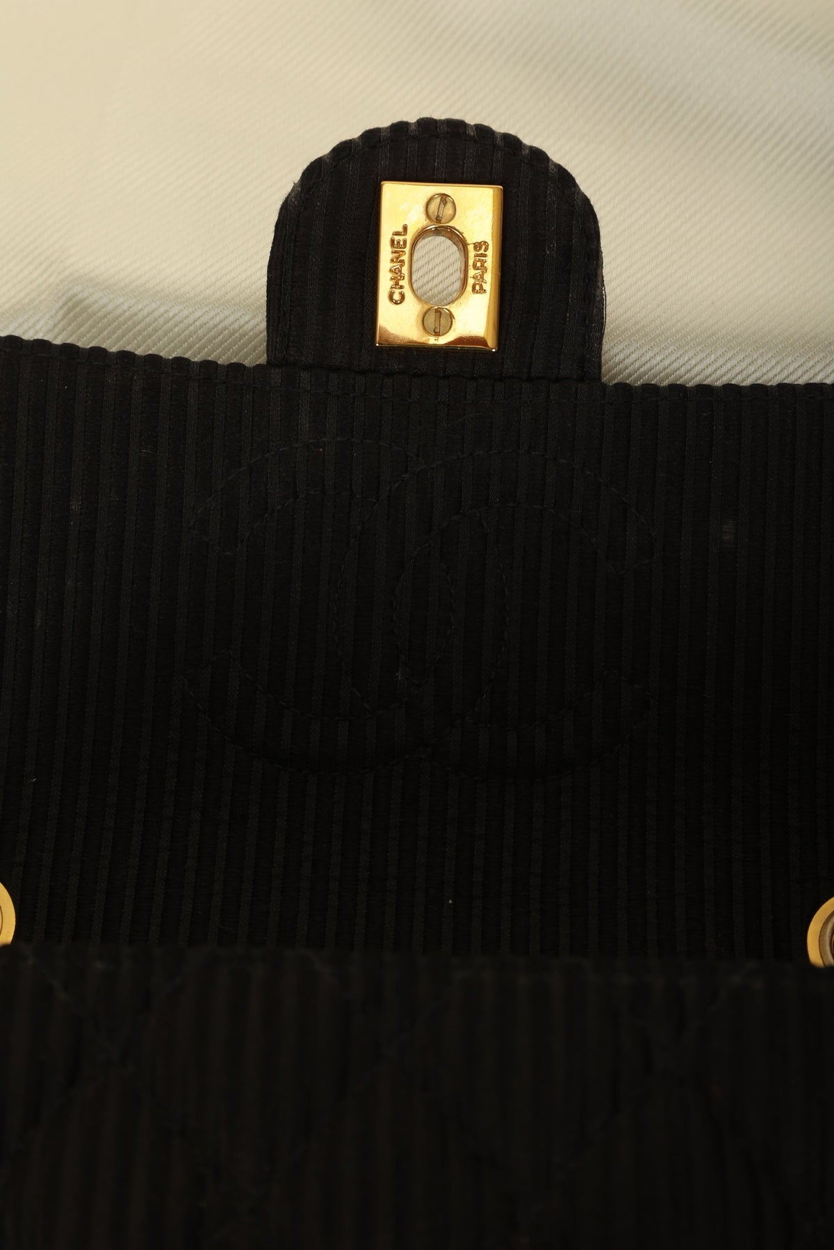 Chanel Satin Quilted Flap Bag