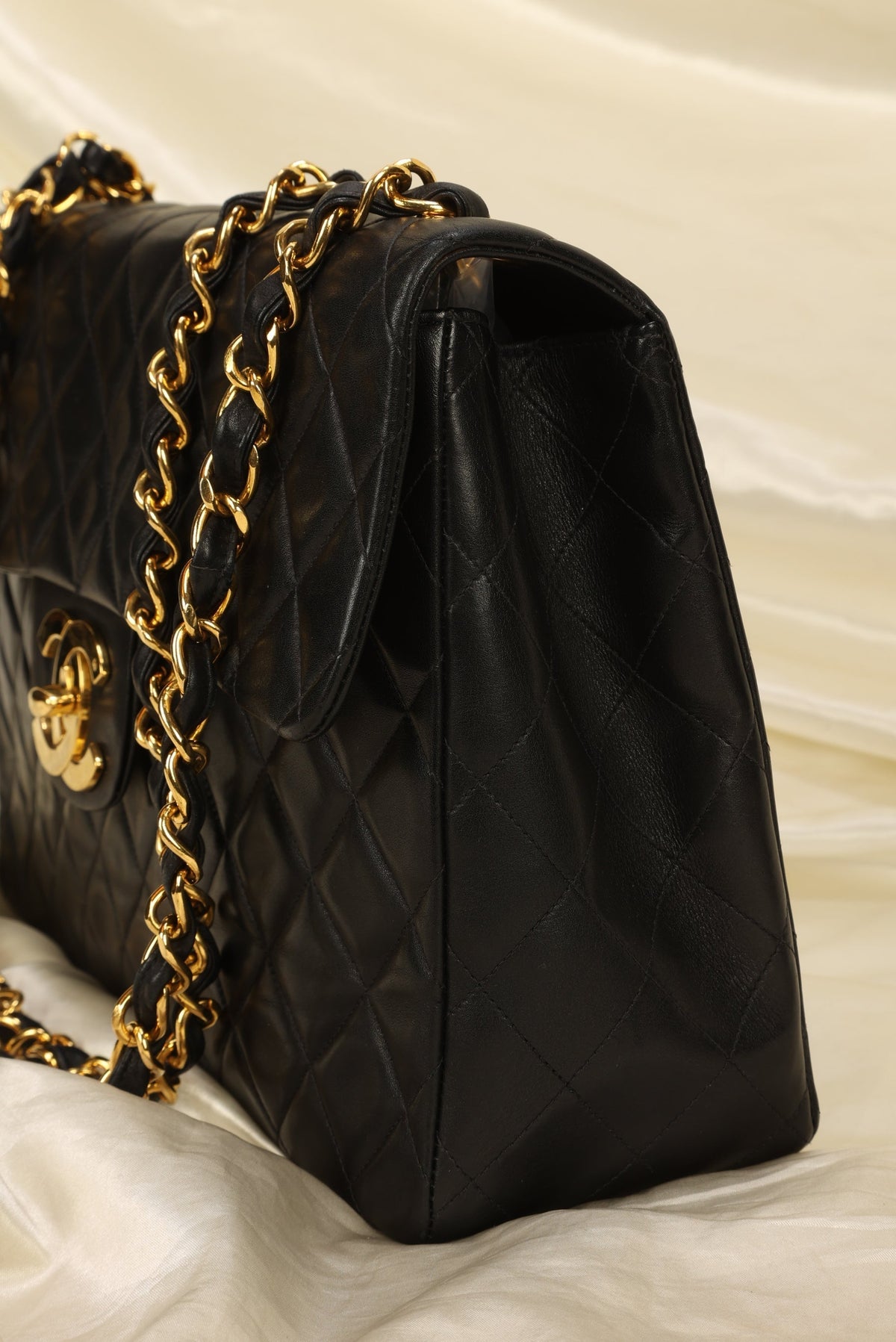 Chanel Maxi XL Logo Flap Bag