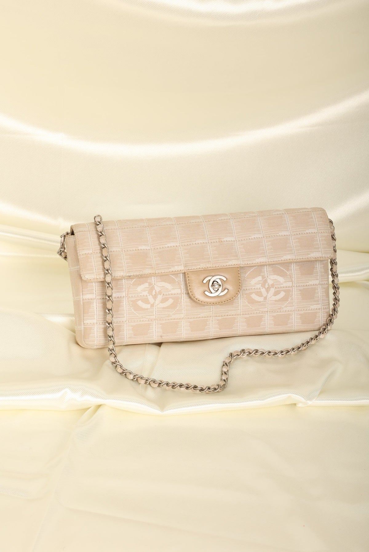 Chanel Nylon Ligne Chocolate Bar Pochette