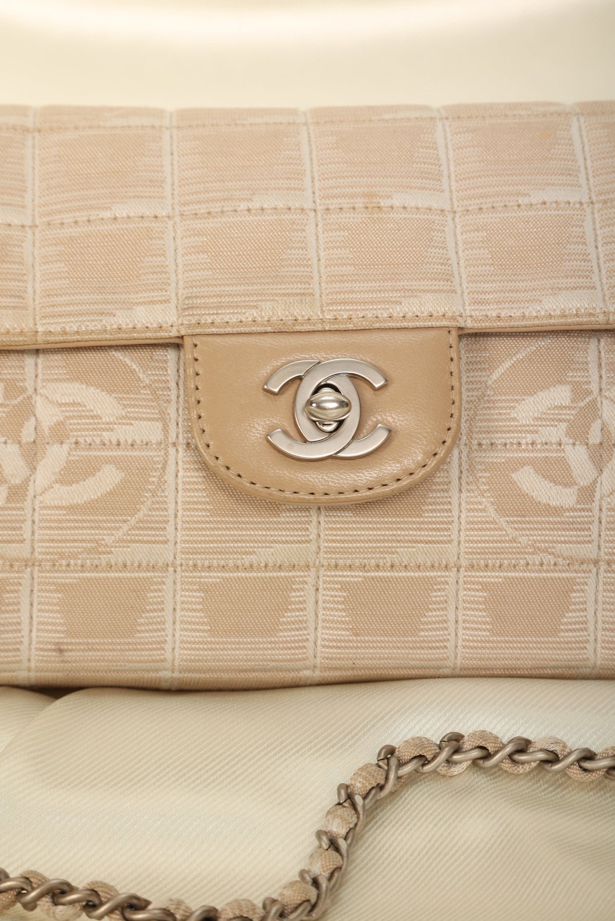 Chanel Nylon Ligne Chocolate Bar Pochette