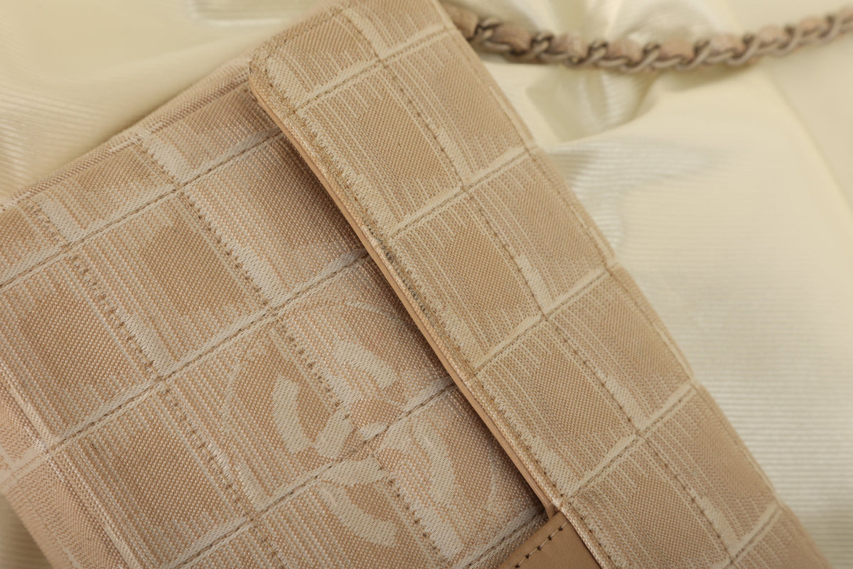 Chanel Nylon Ligne Chocolate Bar Pochette
