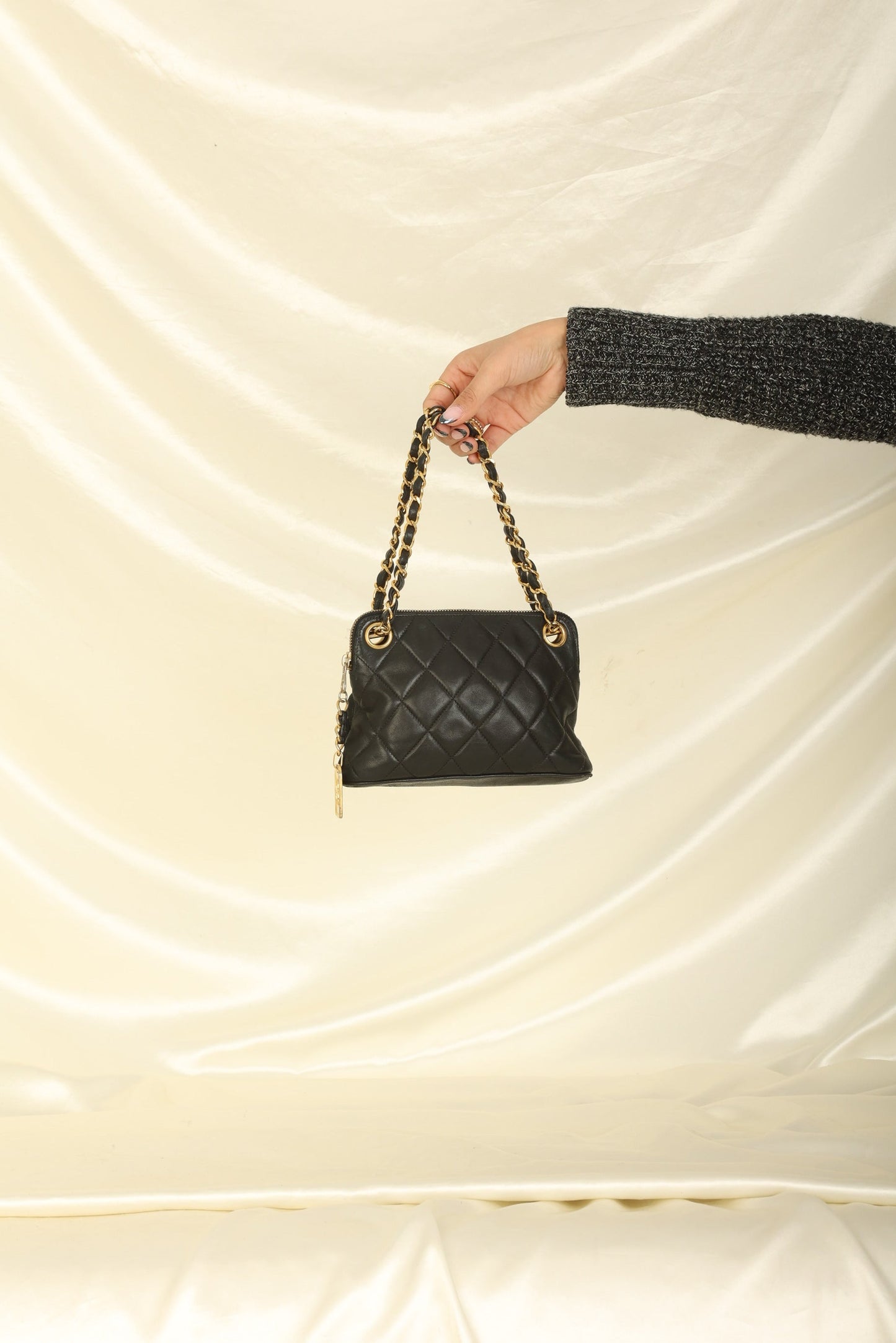 Chanel 1989 Lambskin Mini Zip Tote