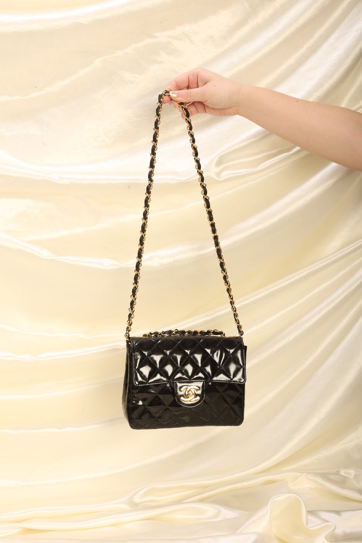 Chanel Patent Mini Square Flap