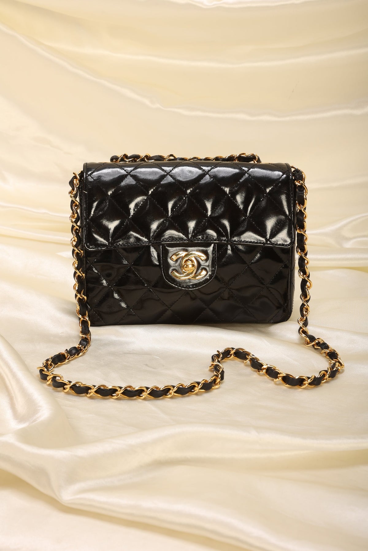 Chanel Patent Mini Square Flap