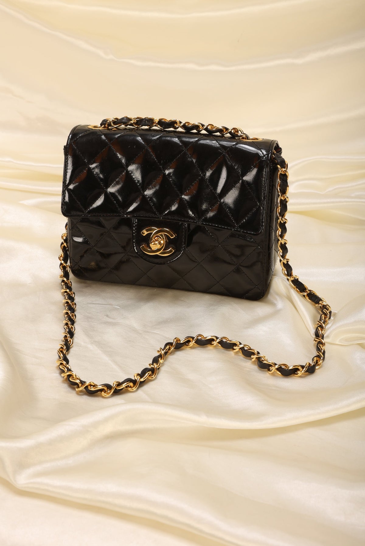 Chanel Patent Mini Square Flap